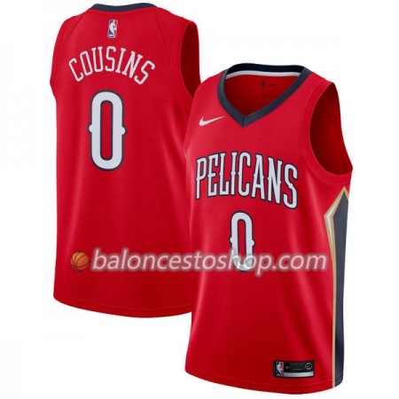 Camiseta Hombre NBA New Orleans Pelicans DeMarcus Cousins 0 Nike 2017-18 Rojo Swingman